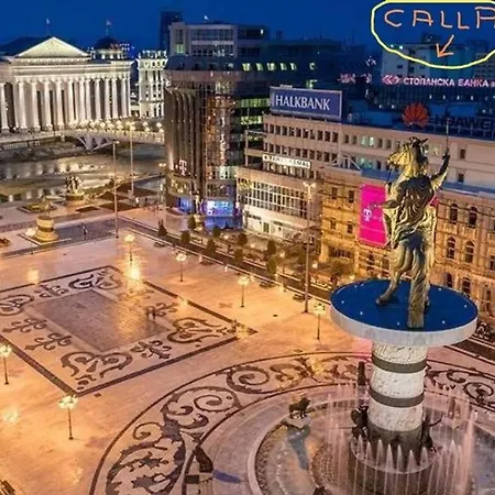 Calla 5 - Main Square, In The Shopping Center - Parking Slot With Security And Video Daire Üsküp